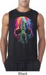 Halloween Melting Skull Mens Sleeveless Shirt