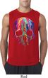 Halloween Melting Skull Mens Sleeveless Shirt