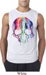 Halloween Melting Skull Mens Sleeveless Shirt