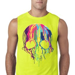 Halloween Melting Skull Mens Sleeveless Shirt Halloween Melting Skull Mens Sleeveless Shirt