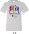Halloween Melting Skull Mens Tall Shirt