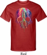 Halloween Melting Skull Mens Tall Shirt