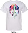 Halloween Melting Skull Mens Tall Shirt