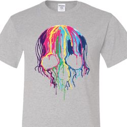 Halloween Melting Skull Mens Tall Shirt Halloween Melting Skull Mens Tall Shirt
