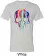 Halloween Melting Skull Mens Tri Blend Crewneck Shirt