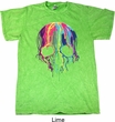Halloween Melting Skull Mineral Tie Dye Shirt