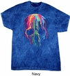 Halloween Melting Skull Mineral Tie Dye Shirt