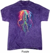 Halloween Melting Skull Mineral Tie Dye Shirt