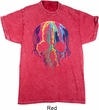 Halloween Melting Skull Mineral Tie Dye Shirt