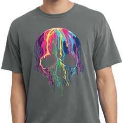 Halloween Melting Skull Pigment Dyed Shirt Halloween Melting Skull Pigment Dyed Shirt