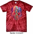 Halloween Melting Skull Spider Tie Dye Shirt