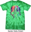 Halloween Melting Skull Spider Tie Dye Shirt