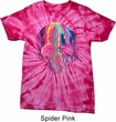 Halloween Melting Skull Spider Tie Dye Shirt