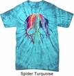 Halloween Melting Skull Spider Tie Dye Shirt