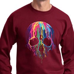 Halloween Melting Skull Sweatshirt Halloween Melting Skull Sweatshirt