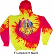 Halloween Melting Skull Tie Dye Hoodie