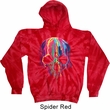 Halloween Melting Skull Tie Dye Hoodie