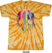 Halloween Melting Skull Twist Tie Dye Shirt