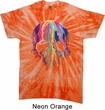Halloween Melting Skull Twist Tie Dye Shirt