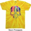 Halloween Melting Skull Twist Tie Dye Shirt