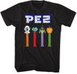 Halloween Pez Dispensers Adult T-shirt - Black