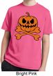 Halloween Pumpkin Skeleton Kids Moisture Wicking Shirt