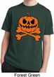 Halloween Pumpkin Skeleton Kids Moisture Wicking Shirt