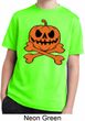 Halloween Pumpkin Skeleton Kids Moisture Wicking Shirt