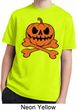 Halloween Pumpkin Skeleton Kids Moisture Wicking Shirt