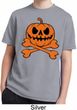 Halloween Pumpkin Skeleton Kids Moisture Wicking Shirt