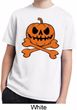 Halloween Pumpkin Skeleton Kids Moisture Wicking Shirt