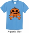 Halloween Pumpkin Skeleton Kids Shirt