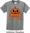 Halloween Pumpkin Skeleton Kids Shirt