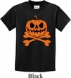 Halloween Pumpkin Skeleton Kids Shirt