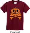 Halloween Pumpkin Skeleton Kids Shirt