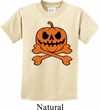 Halloween Pumpkin Skeleton Kids Shirt