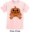 Halloween Pumpkin Skeleton Kids Shirt