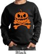 Halloween Pumpkin Skeleton Kids Sweat Shirt