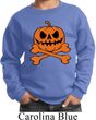 Halloween Pumpkin Skeleton Kids Sweat Shirt