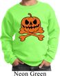 Halloween Pumpkin Skeleton Kids Sweat Shirt