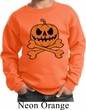 Halloween Pumpkin Skeleton Kids Sweat Shirt