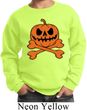 Halloween Pumpkin Skeleton Kids Sweat Shirt