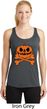 Halloween Pumpkin Skeleton Ladies Dry Wicking Racerback Tank Top