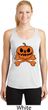 Halloween Pumpkin Skeleton Ladies Dry Wicking Racerback Tank Top