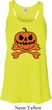 Halloween Pumpkin Skeleton Ladies Flowy Racerback Tanktop