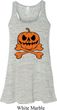 Halloween Pumpkin Skeleton Ladies Flowy Racerback Tanktop