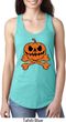 Halloween Pumpkin Skeleton Ladies Ideal Tank Top