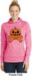 Halloween Pumpkin Skeleton Ladies Moisture Wicking Hoodie