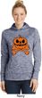 Halloween Pumpkin Skeleton Ladies Moisture Wicking Hoodie