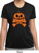 Halloween Pumpkin Skeleton Ladies Moisture Wicking Shirt